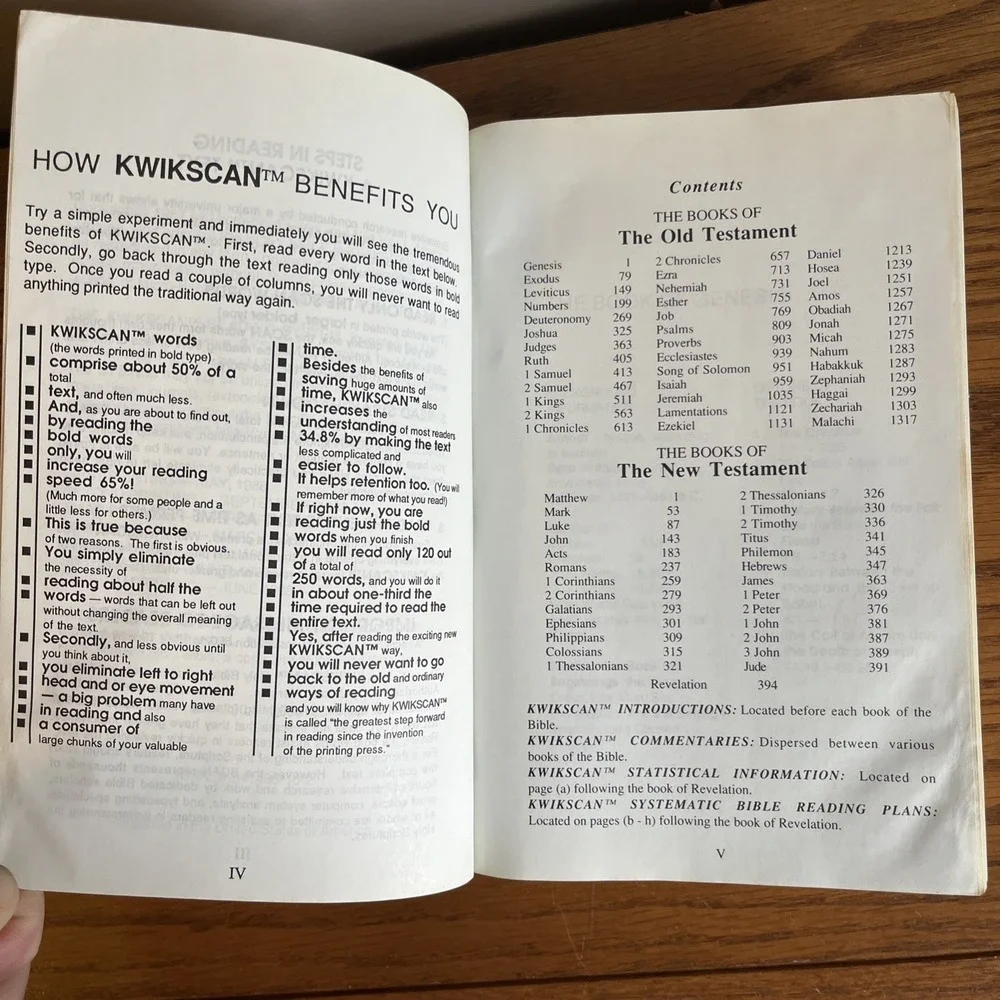 Kwikscan Holy Bible: Complete Authorized King James Version 1987